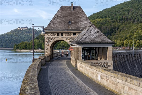 Southern gatehouse on dam