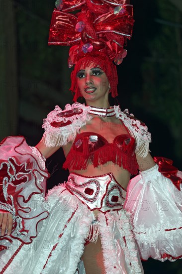 Dancer at the Tropicana open-air nightclub in the suburb of Marianao