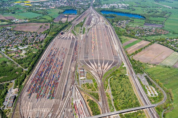 Aerial view of Maschen marshalling yard