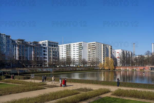 New buildings around the Engelbecken at Michaelkirchplatz