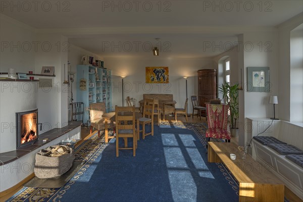 Cafe in private atmosphere furnished in an old farmhouse