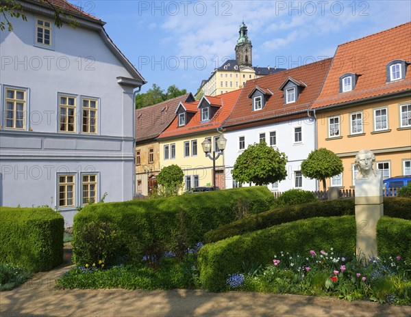 Schiller House with the bust of Friedrich Schiller