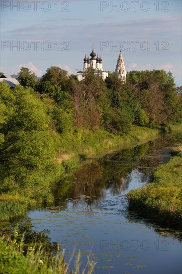 Church near a river