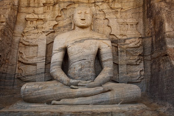 Ancient sitting Buddha image