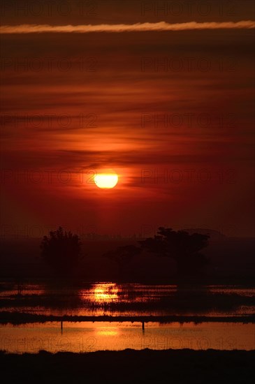 Sunset over Lagoa dos Patos