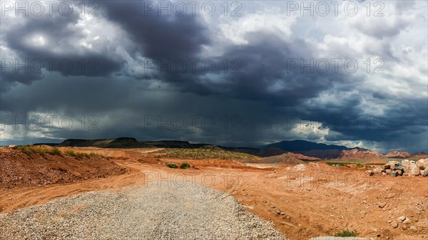 Ominous stormy sky and clouds