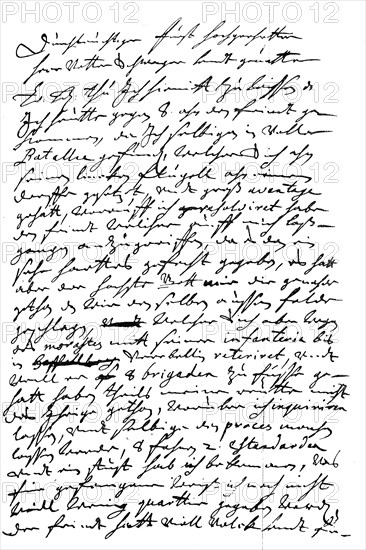 Handwritten letter from the Great Elector to Prince Johann Geog von Anhalt
