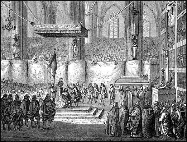 The Coronation of Charles X in Upsala Cathedral