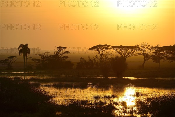 Sunset over Lagoa dos Patos