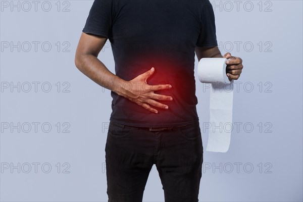 People with stomach problems holding toilet paper