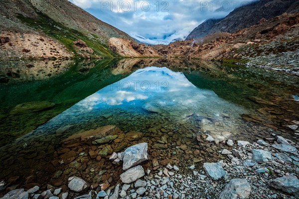 Deepak Tal lake. En route to Baralacha La pass