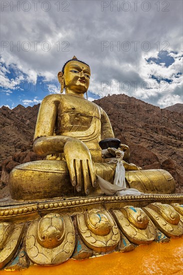 Sakyamuni Buddha statue near Hemis gompa