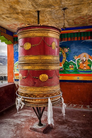 Buddhist prayer wheel