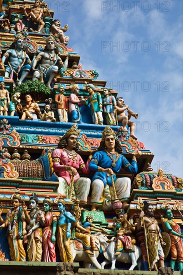 Gopuram tower of Hindu temple Kapaleeshwarar Chennai