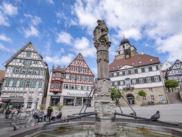 Historic market square with market fountain