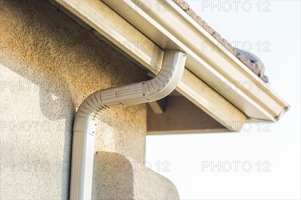 House with new seamless aluminum rain gutters