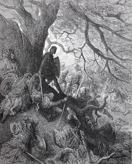 Louis VII in battle at Mount Kadmus