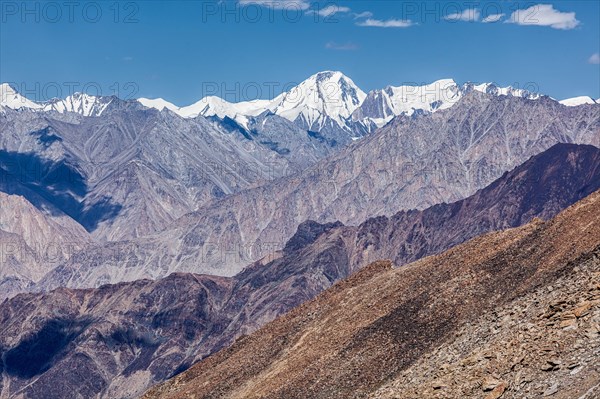 View of Karakorum range from Kardung La