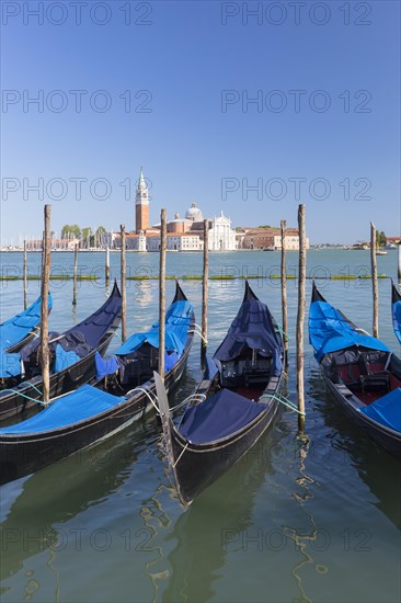 Gondolas and San Giorgio Maggiore church