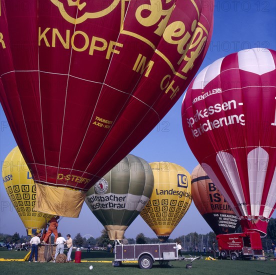 Heissluftballon beim Start