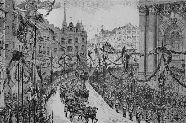 Empfang von Kaiser Wilhelm II. In der Stadt London