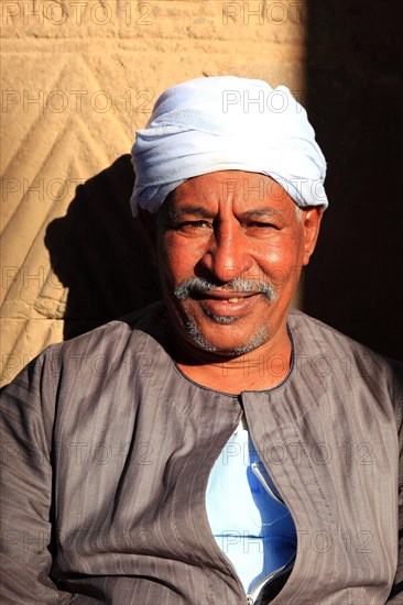 Temple guard at Kom Ombo temple on the Nile