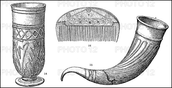 Germanic utensils from cultural life