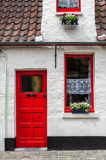 Door and window of an old house