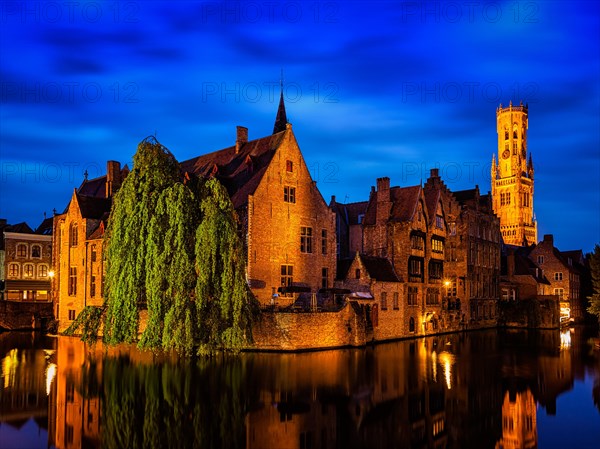 Famous view of Bruges