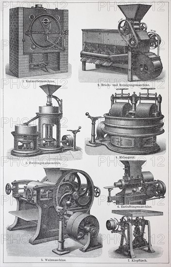 Machines for the production of chocolate