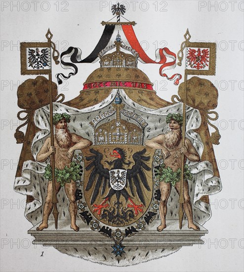 Kaiserwappen und Krone der deutschen Kaiser