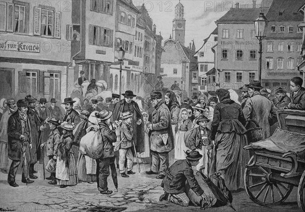 Das Vermieten der tiroler Schwabenkinder in Ravensburg