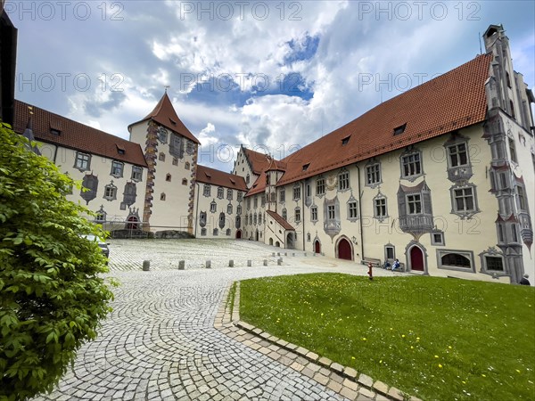 Inner courtyard of Hohes Schloss Fuessen