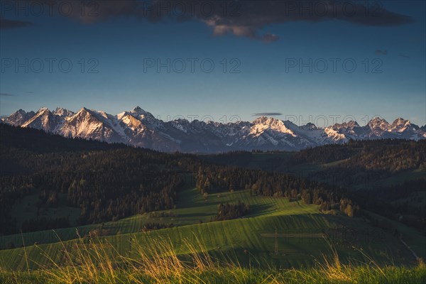 Snowy mountain tops