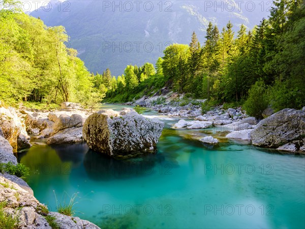 Emerald green Soca River