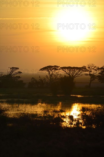 Sunset over Lagoa dos Patos