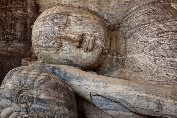 Close-up of Reclining Buddha