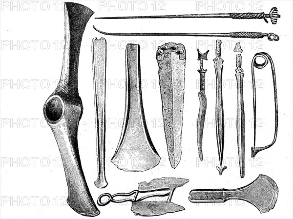 Tools and weapons of the Bronze Age and First Iron Age