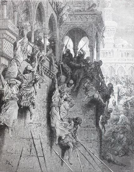 The massacre at the siege of Antioch took place during the First Crusade in 1097 and 1098