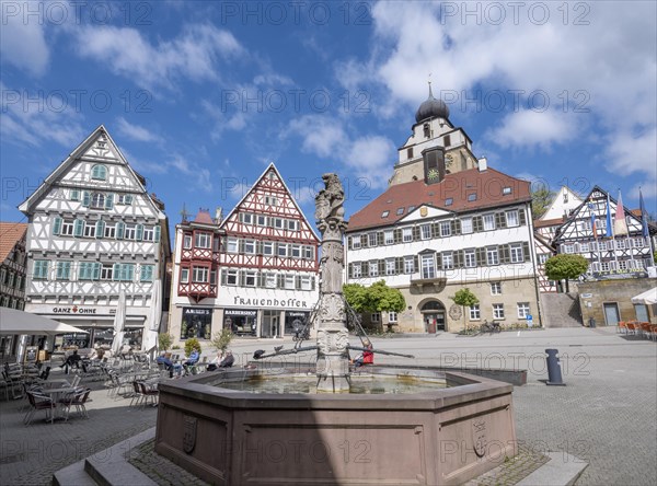 Historic market square with market fountain