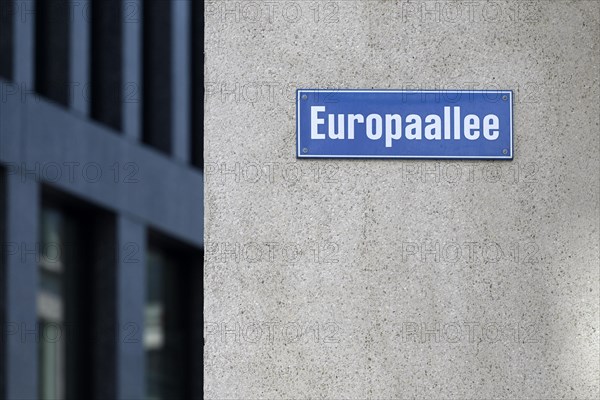 Street sign Europaallee