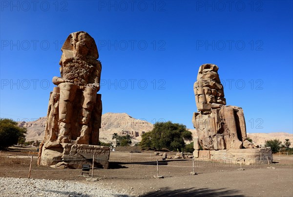 The Memnon Colossi at Luxor