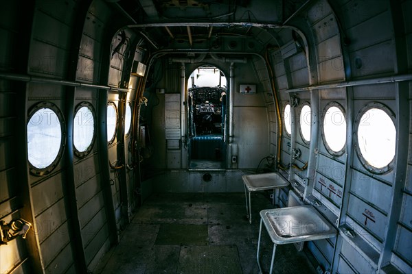 Cargo space of antonov an-2 aircraft