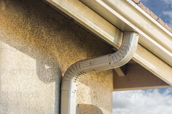 House with new seamless aluminum rain gutters