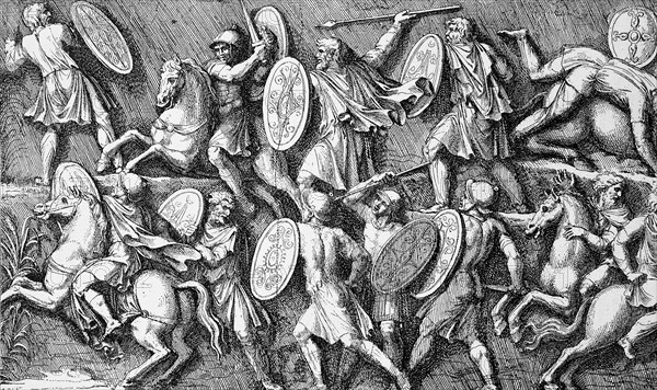 Battle between Romans and Marcomanni