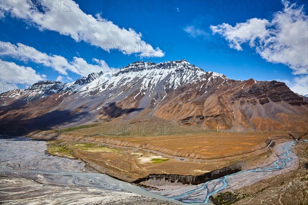 Veiw of Spiti valley in Himalayas near Dhankar