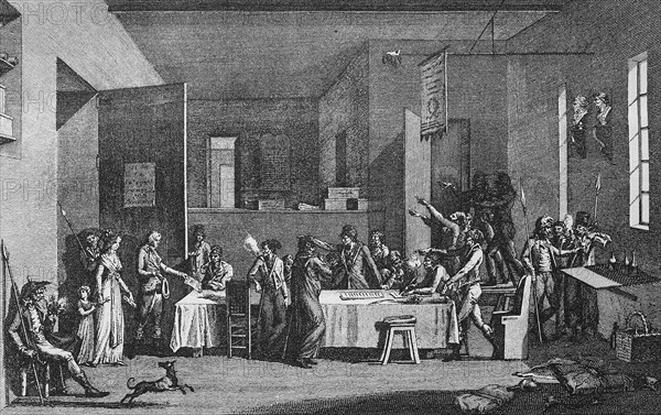 Meeting of a Revolutionary Committee during the Reign of Terror 1793