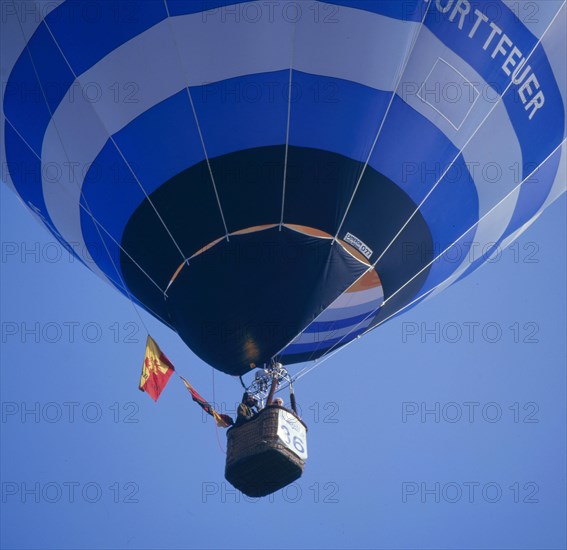 Heissluftballon in der Luft