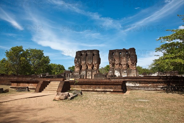 Ancient Royal Palace ruins Pollonaruwa