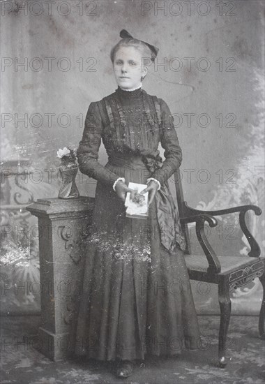 Woman in Sunday dress